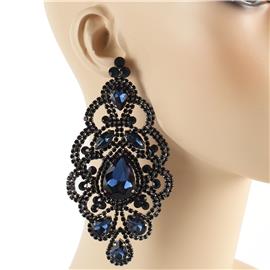 Rhinestones Chandelier Tear Earring