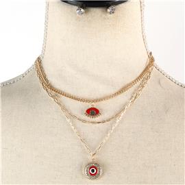 Evileye Necklace Set