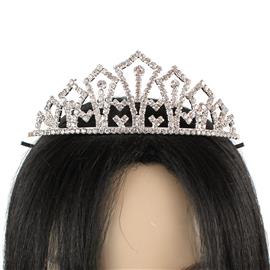 Rhinestones Geometric Tiara