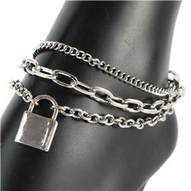 Lock Charm Anklet