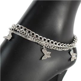 Butterfly Charm Anklet