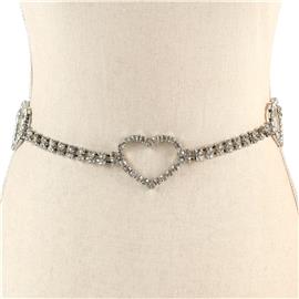 Heart Rhinestone Belt