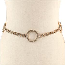 Circle Rhinestone Belt