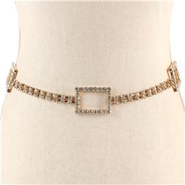 Rectangle Rhinestone Belt