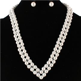 Pearl Necklace Set