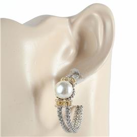 Pearl Hoop Earring