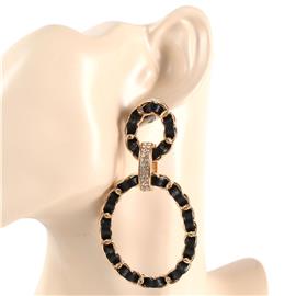 Oval Drop Earring