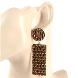 Stone Rectangle Earring