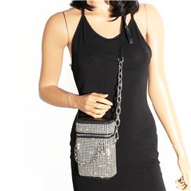 Rhinestones Cross Bosy Bag