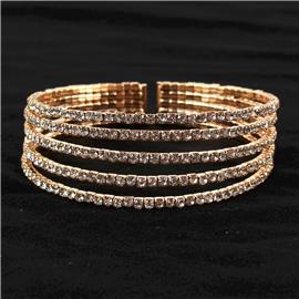 Rhinestones Cuff Bangle