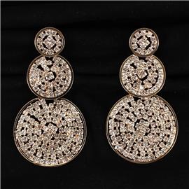 Rhinestones Dangle Earring