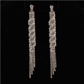 Rhinestones Dangle Earring