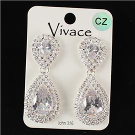 CZ Dangle Earring