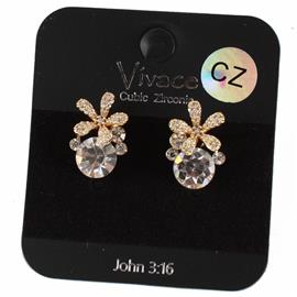 CZ Stud Earring