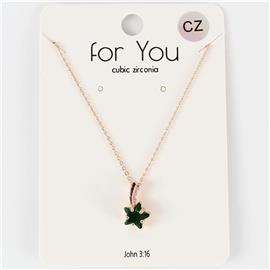 CZ Star Charm Necklace