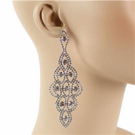 Rhinestones Dangle Earring