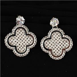 Rhinestones Dangle Earring