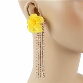 Fashion Flower Fringed Earring