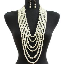 Pearl Necklace Set