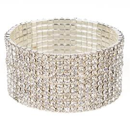 Rhinestone 10 Line Bracelet