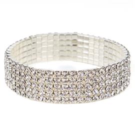 Rhinestone 5 Line Bracelet