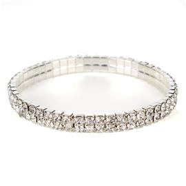 Rhinestone 2 Line Bracelet