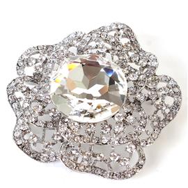 Crystal Roses Brooch