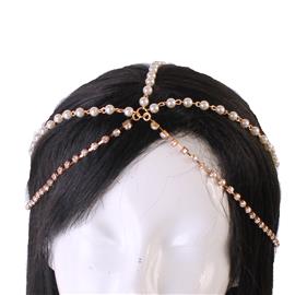 Pearl Rhinestones Headchain