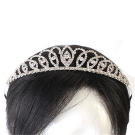 Rhinestones Leaves Tiara