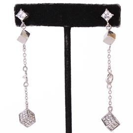 CZ Dangling Long Earring