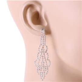 Rhinestones Mesh Earring