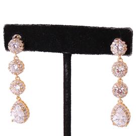 CZ Round Dangling Earring