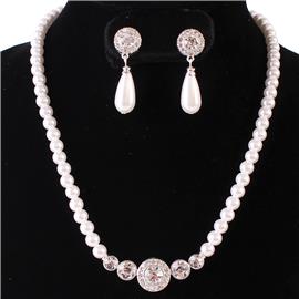 Pearl Necklace Set