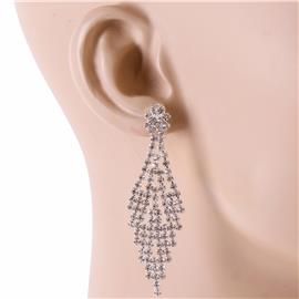 Rhinestones Mesh Earring