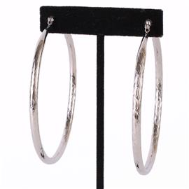 """.80" Metal Hoop Earring"