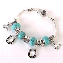 Horse Theme Charms Bracelet