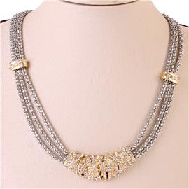 CZ Box Chain Necklace