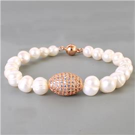 Magnetig Pearl CZ Bracelet