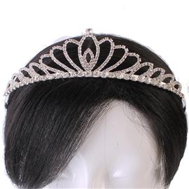 Rhinestones Oval Tiara