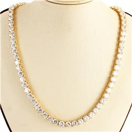 "20" 7mm Cubic Zirconia Tennis Necklace"