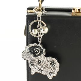 Rhinestones Sheep Key Chain