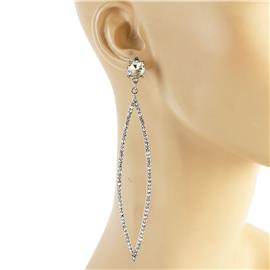 Rhinestone Long Earring