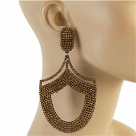 Foam Chandelier Rhinestone Earring