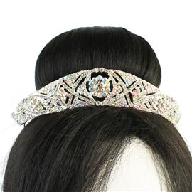 Rhinestones Flower Tiara