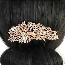 Metal Crystal Hair-Comb