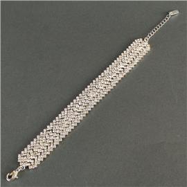 Rhinestones Casting Bracelet