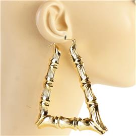 Polished Hollow Triangle Earring