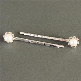 Pearl Rhinestone Hair Pin