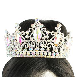 Rhinestones Teardrop Crown