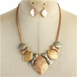 Metal Chain Necklace Set